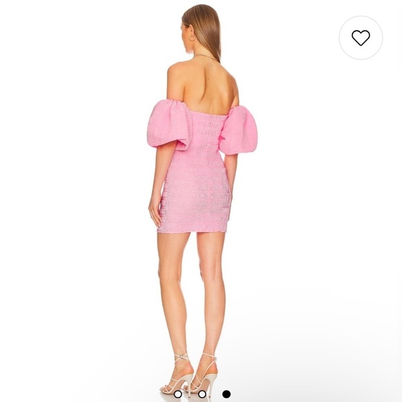 L'IDEE Art Deco Mini Dress in Lipstick - Picture 4 of 13